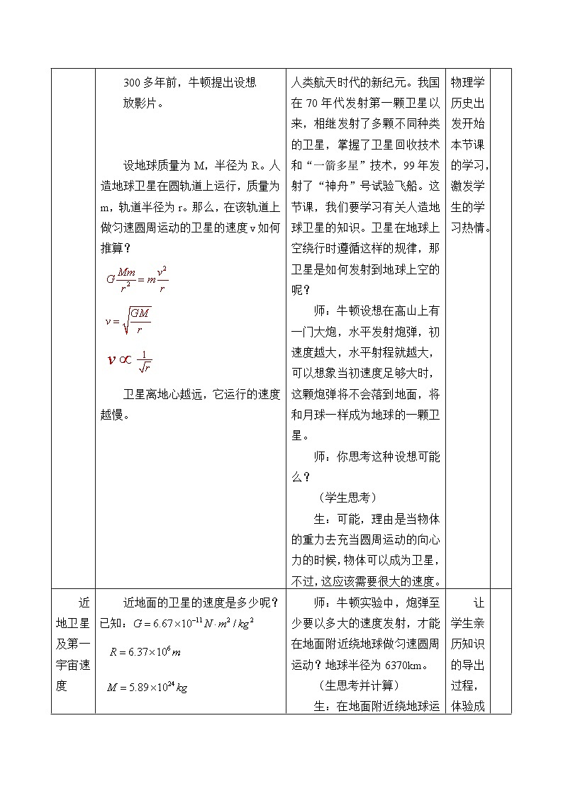 初中物理粤沪版八年级下册 10.4 飞出地球   教案第2页