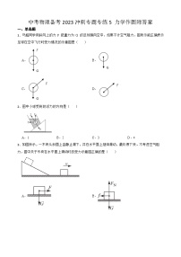 中考物理备考2023冲刺专题专练5 力学作图附答案