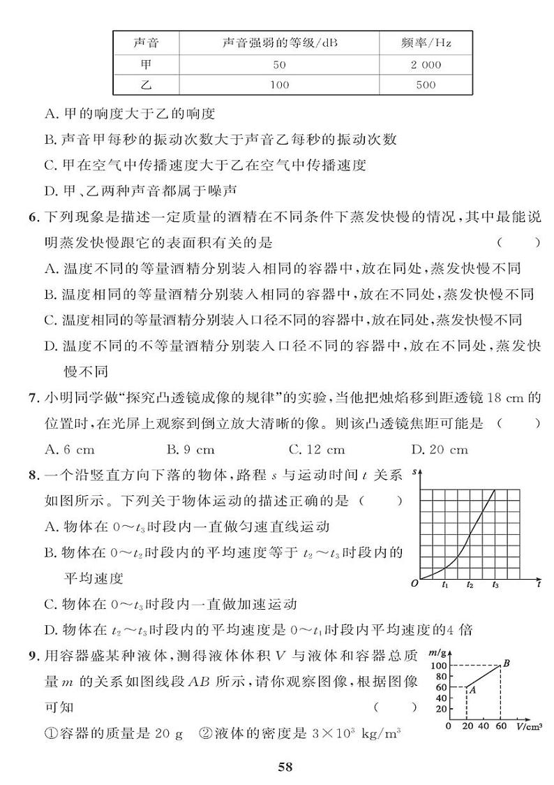 (2023秋)(初中)教科版物理(八上)-期末检测题(五)02