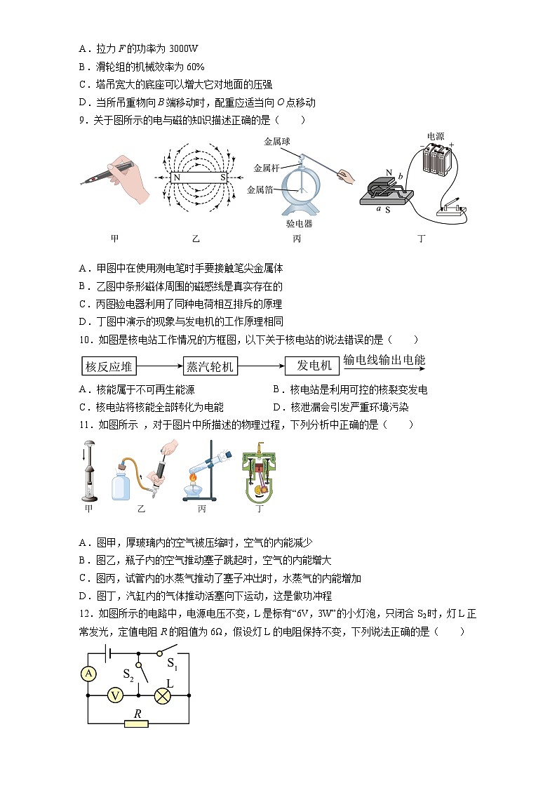 2023年江苏南京中考物理考前押题卷(含答案)第3页