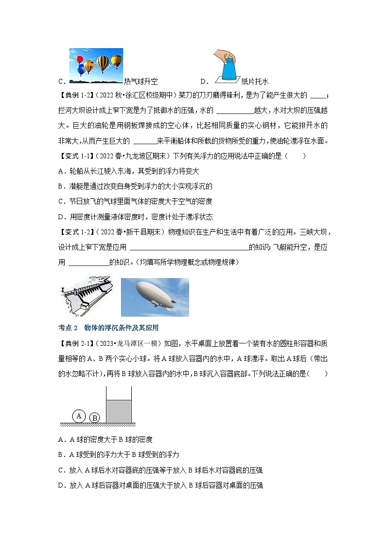 10.5 物體的浮與沉（考點(diǎn)解讀）第3頁