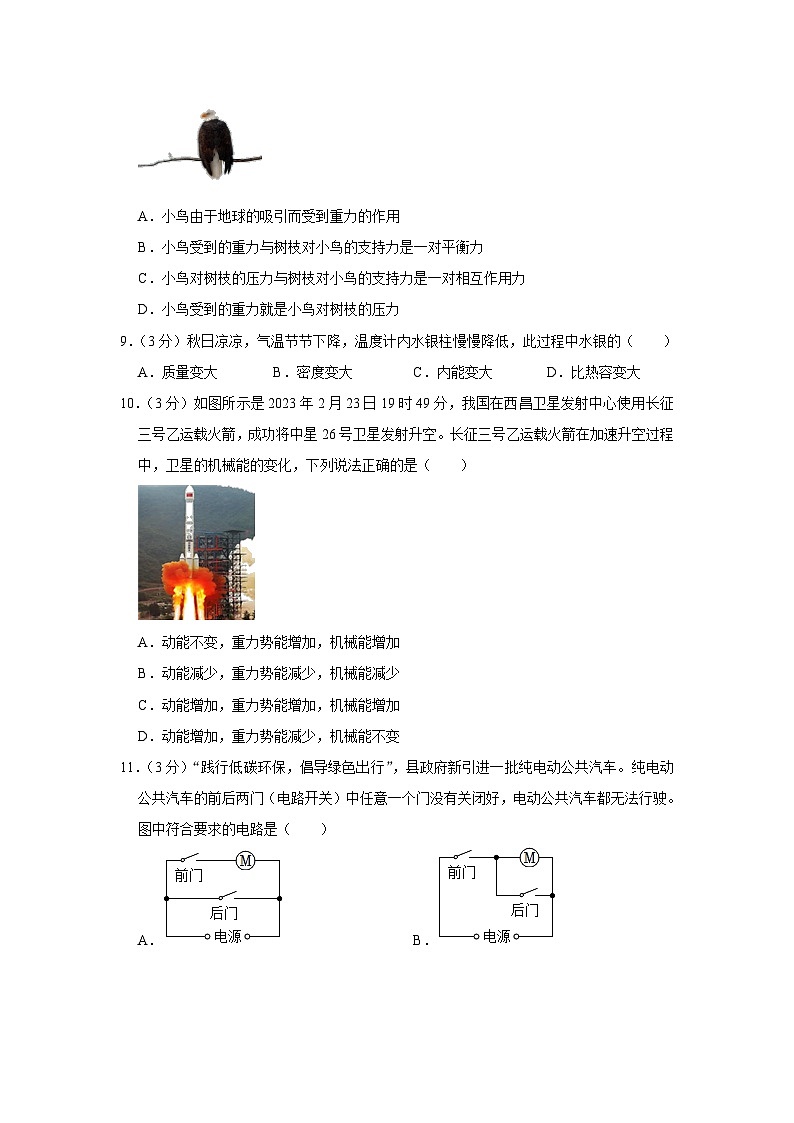 2023年湖南省邵阳市新宁县十校中考物理模拟试卷(含答案)第2页
