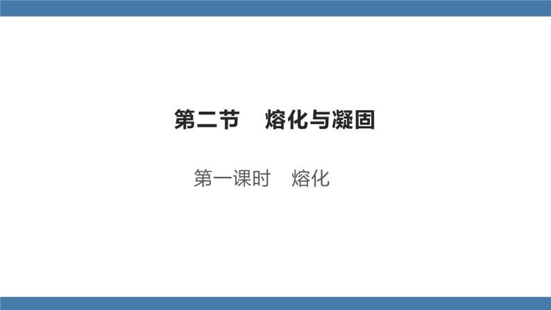 沪科版九年级物理全一册课件 第十二章 第二节 熔化与凝固 第一课时01