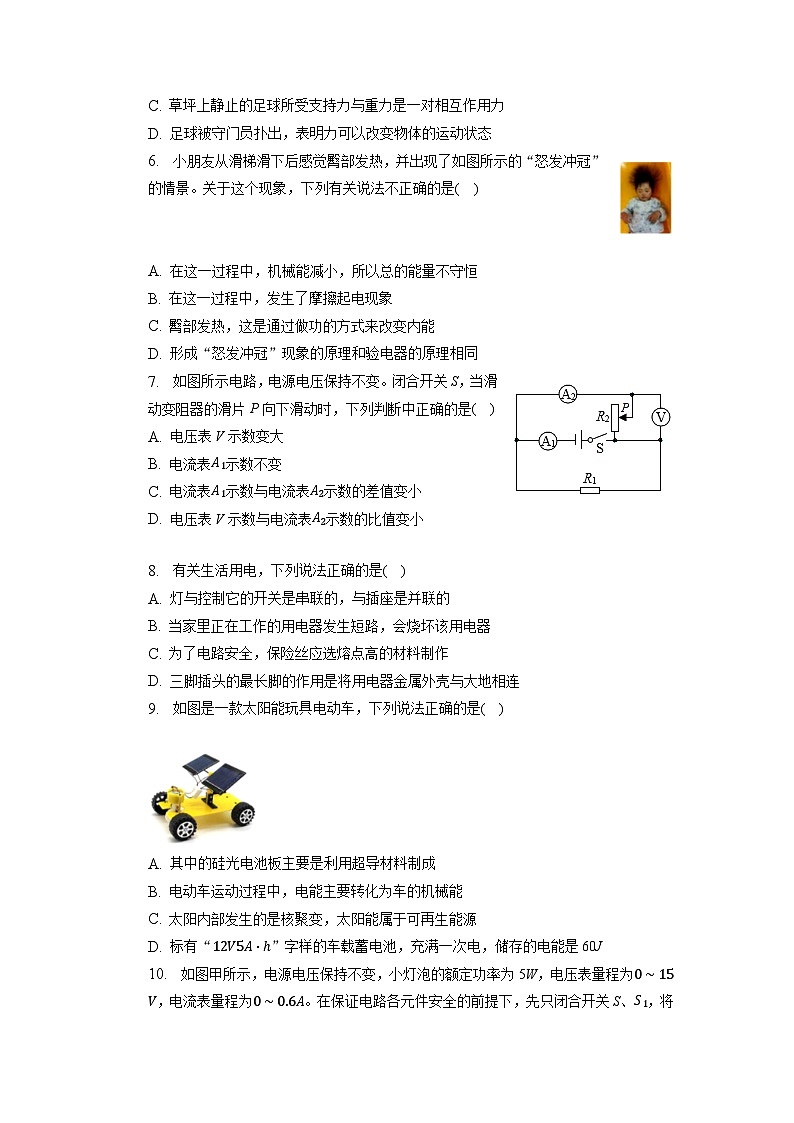 2023年辽宁省丹东第六中学中考物理模拟试卷第2页