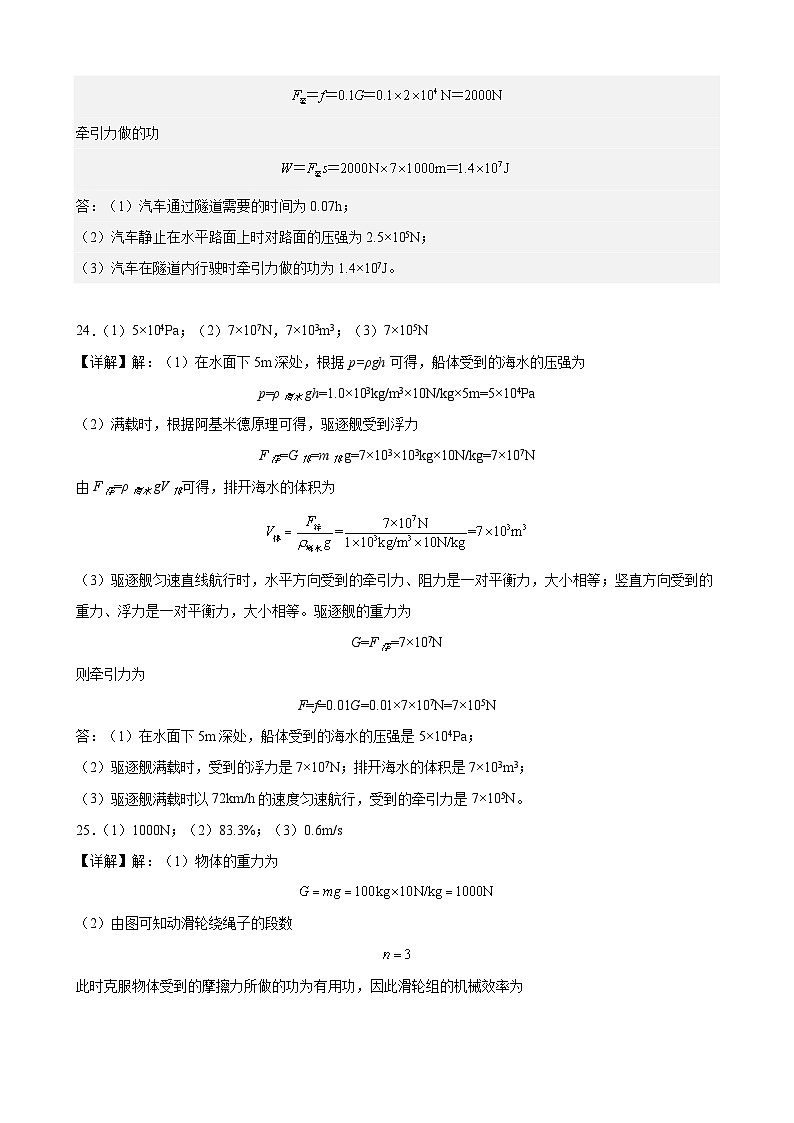 物理01卷(湖北专用)(参考答案)第2页