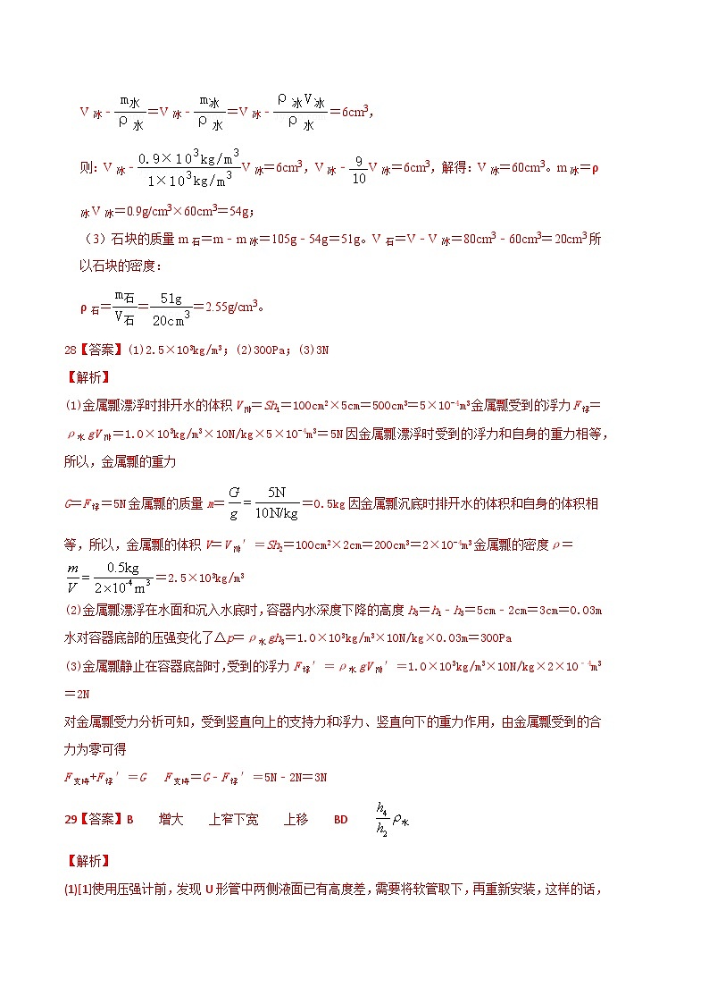 物理02卷(苏科版八年级下册全部)-(参考答案)第2页
