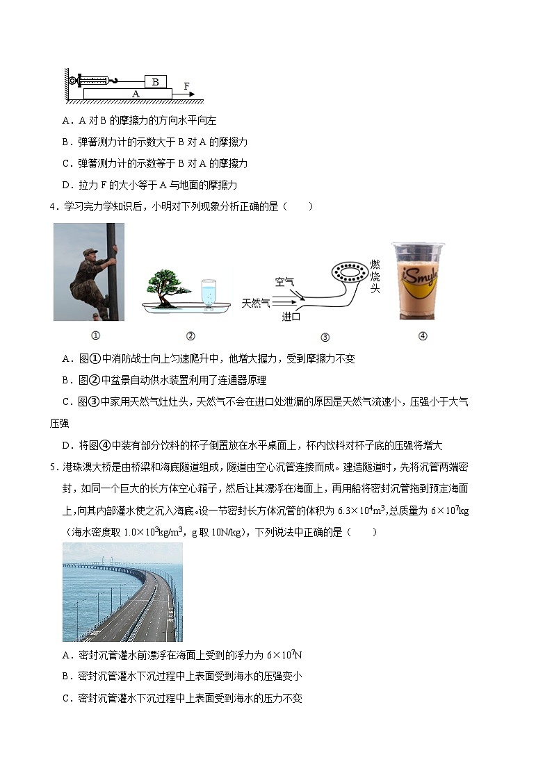 物理01卷(人教版八年级下册全部)-(考试版)A4第2页