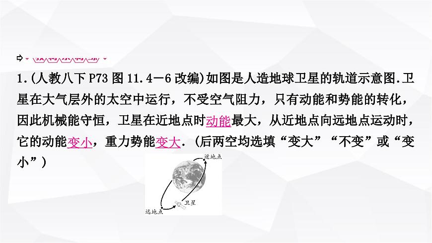 人教版中考物理復(fù)習(xí)第11講功和機(jī)械能第2課時(shí)動(dòng)能、勢(shì)能和機(jī)械能教學(xué)課件第7頁
