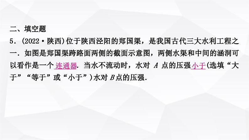 人教版中考物理复习第9讲压强第2课时液体压强作业课件06