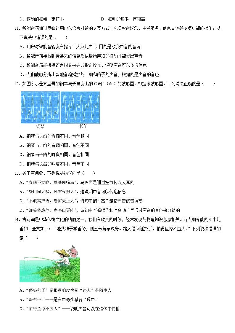 第二章 聲現(xiàn)象(選拔卷)(原卷版)第3頁