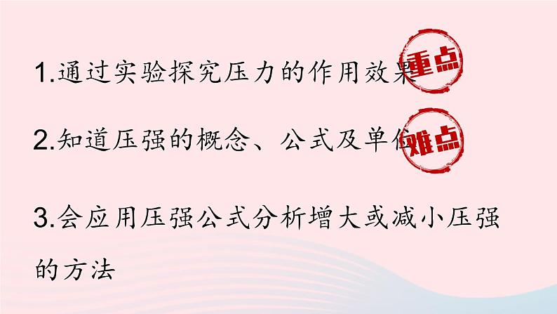 第九章压强第一节压强课件(人教版)第2页