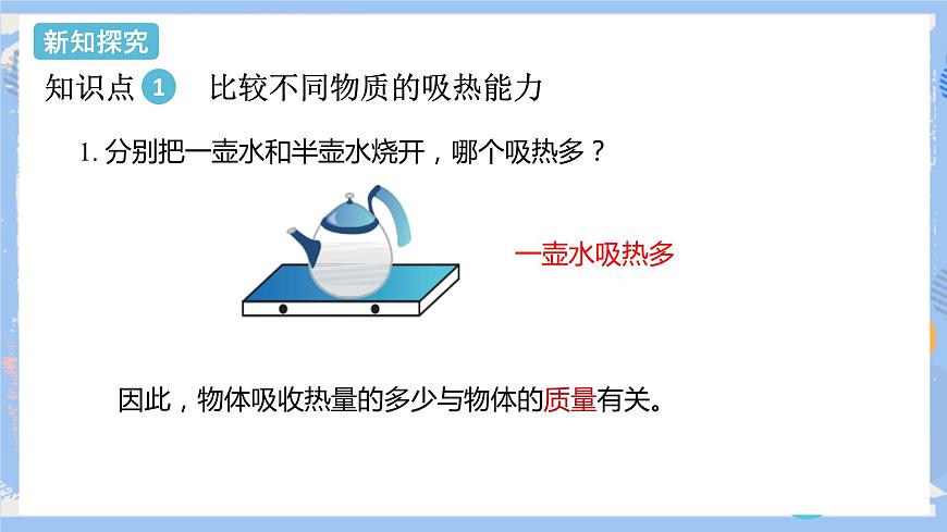初中物理精品教學課件課時1 比熱容的概念及理解第4頁
