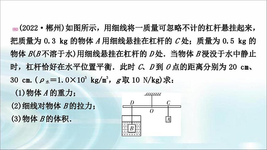中考物理復(fù)習(xí)專題3與簡單機(jī)械有關(guān)的計算教學(xué)課件第3頁