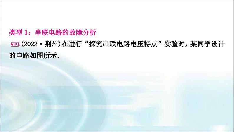 中考物理复习专题5电路故障分析教学课件04