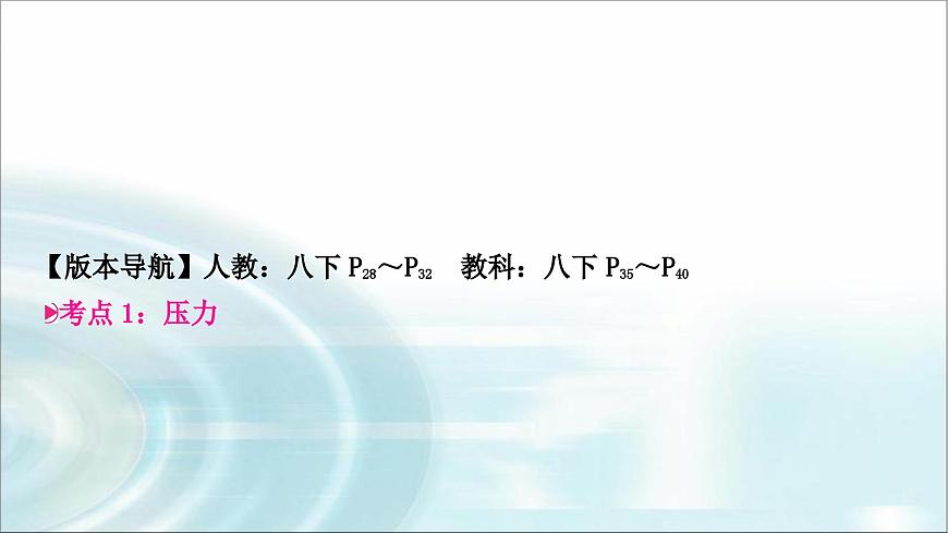 中考物理復(fù)習(xí)第9講壓強第1課時固體壓強教學(xué)課件第3頁
