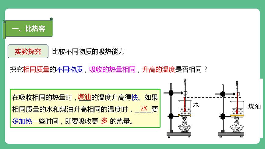 人教版九年級物理13.3  比熱容 課件第8頁