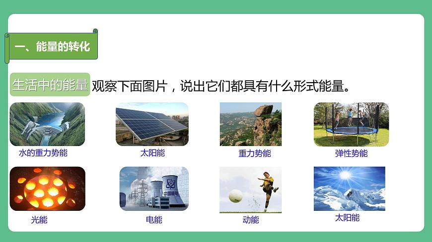 人教版九年級(jí)物理14.3  能量的轉(zhuǎn)化與守恒 課件第7頁