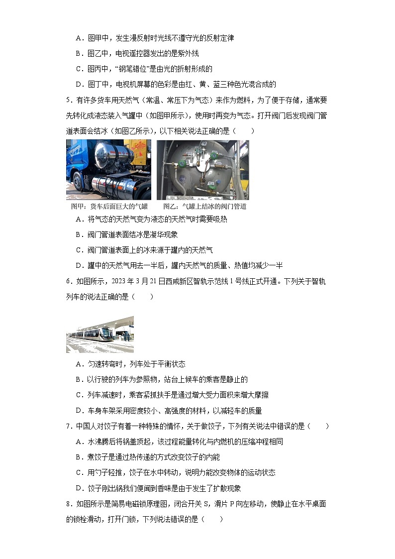 2023年陜西省渭南市蒲城縣中考一模物理試題（含解析）第2頁(yè)