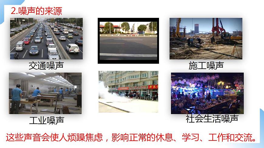 人教物理八上 2.4 噪聲的危害和控制 課件PPT第6頁