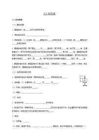 初中物理教科版九年级上册1 电现象导学案