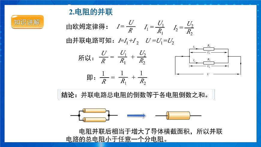 人教版物理九年級 第十七章 歐姆定律 第4節(jié)歐姆定律在串、并聯(lián)電路中的應(yīng)用 課件第8頁