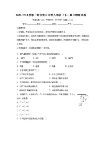 2022-2023学年上海市青云中学八年级（下）期中物理试卷（含解析）