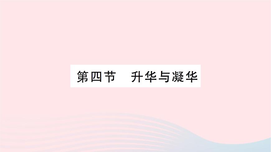 2023九年級(jí)物理全冊(cè)第十二章溫度與物態(tài)變化第四節(jié)升華與凝華作業(yè)課件新版滬科版第1頁(yè)