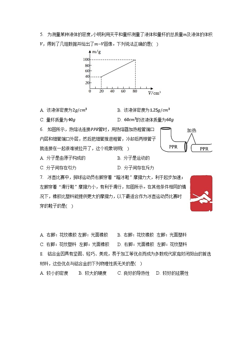 2022-2023学年江苏省宿迁市泗阳县、沭阳县八年级(下)期中物理试卷(含解析)02