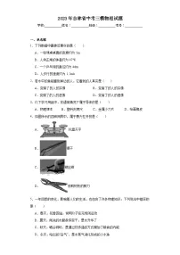 2023年吉林省中考三模物理试题（含解析）