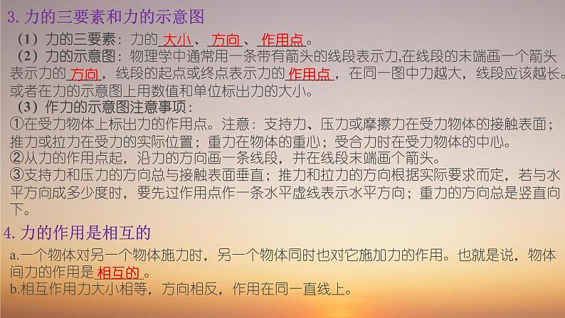 年中考物理复习梳理 7--力课件PPT第3页