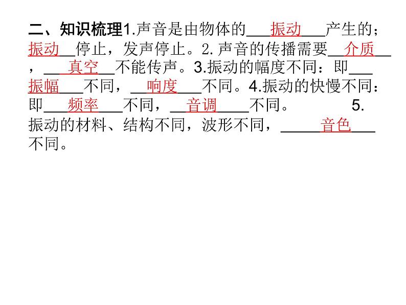 中考物理复习 声现象 课件03
