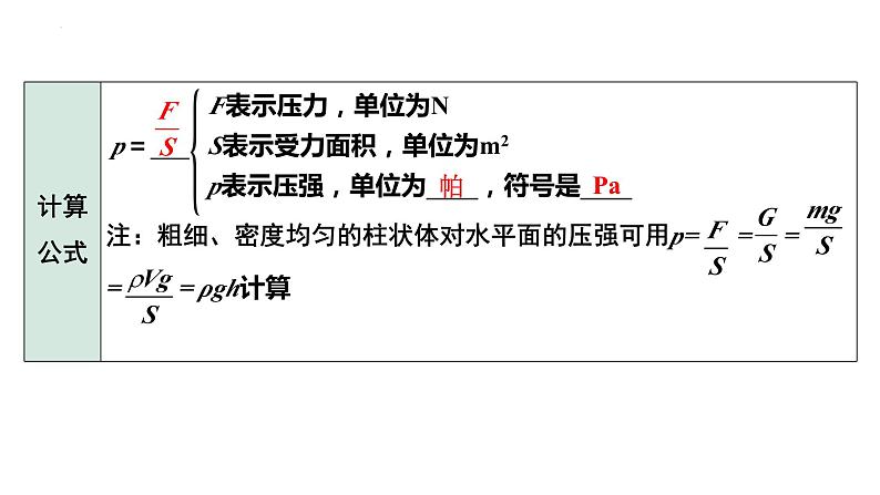 中考物理一轮复习课件:固体压强第5页