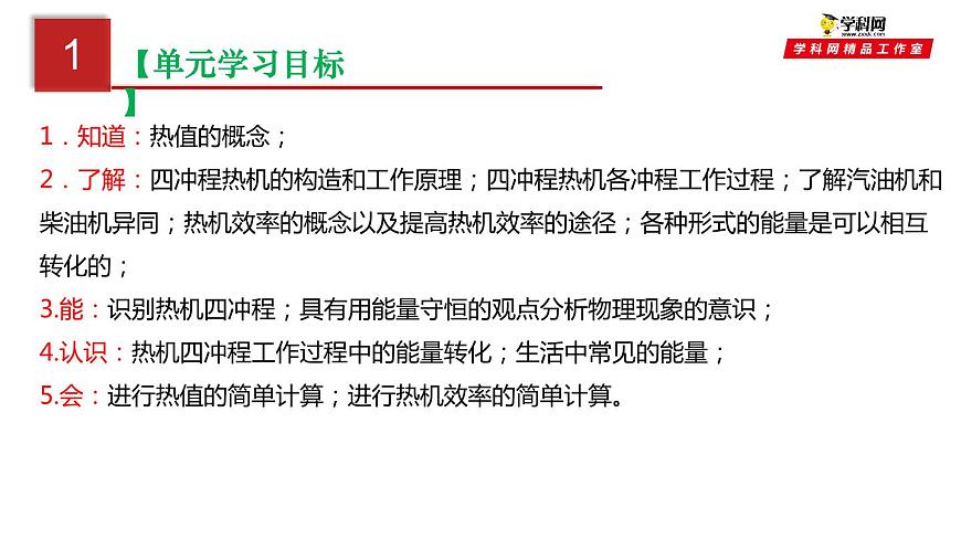 第十四單元  內(nèi)能的利用-中考物理一輪大單元復(fù)習(xí)課件PPT第3頁(yè)