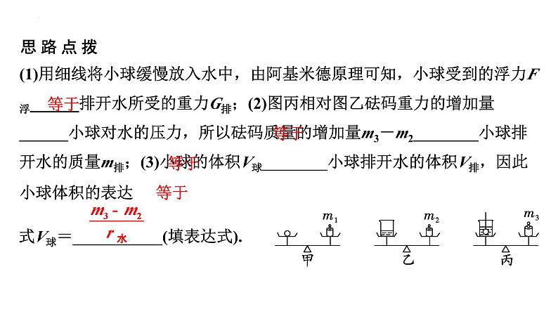 中考物理专项突破复习课件:浮力法测密度第3页