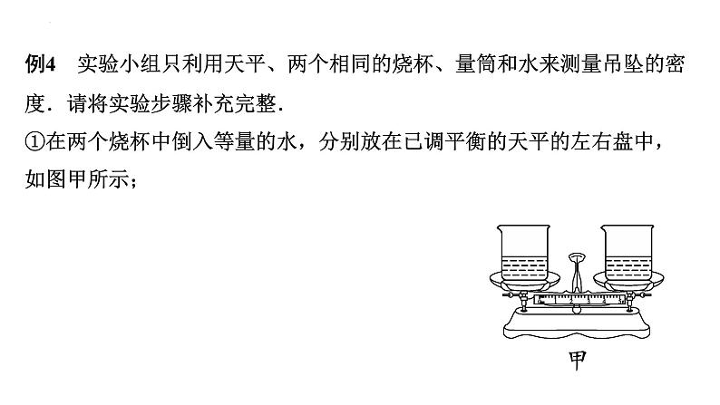 中考物理专项突破复习课件:浮力法测密度第7页