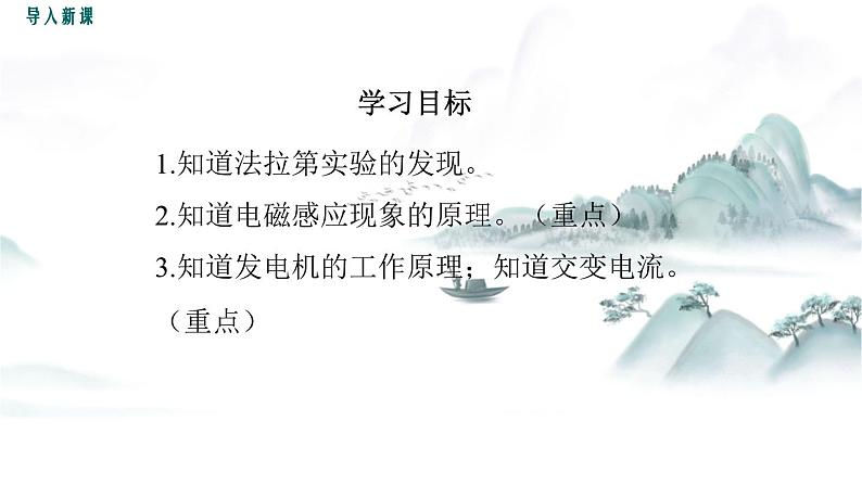 教科版物理九上8.1 电磁感应现象 课件第3页