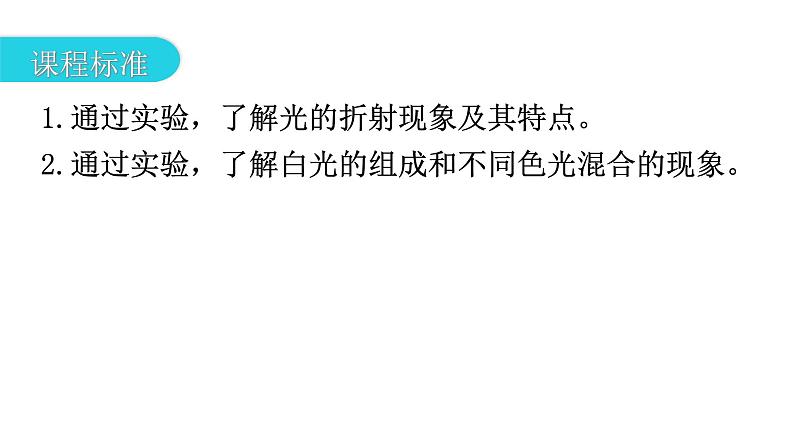 人教版中考物理复习第四章光现象第二课时光的折射光的色散、看不见的光教学课件第3页