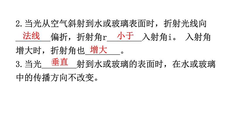 人教版中考物理复习第四章光现象第二课时光的折射光的色散、看不见的光教学课件第7页