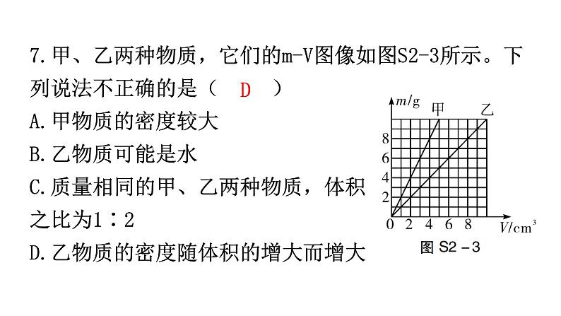 人教版中考物理复习阶段训练卷二课件第8页