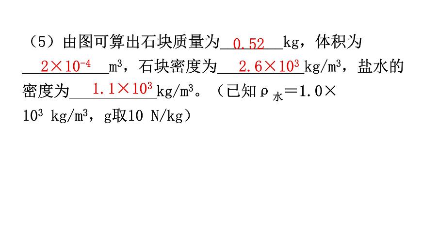 人教版中考物理復(fù)習(xí)微專(zhuān)題4浮力法測(cè)密度課件第4頁(yè)