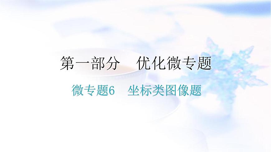 人教版中考物理復(fù)習微專題6坐標類圖像題課件第1頁