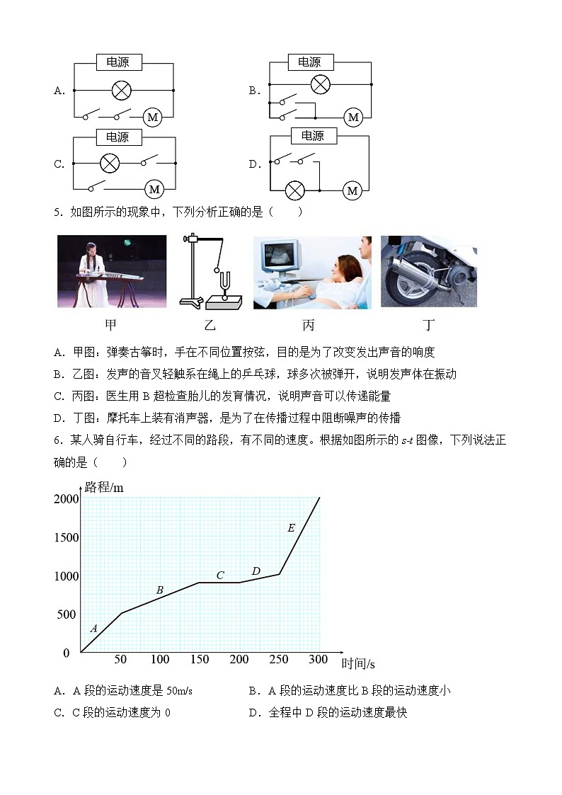 中考物理考前冲刺卷(一)(原卷版+教师版)第2页