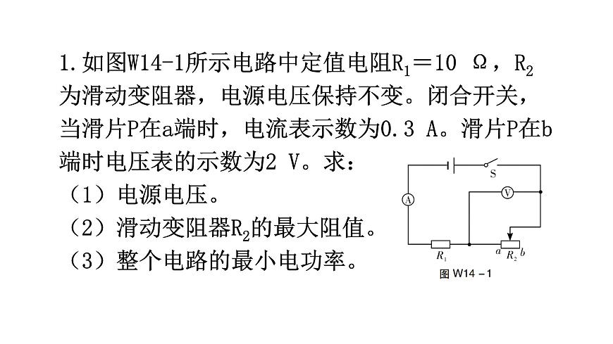 滬科版中考物理復(fù)習(xí)微專題14極值、范圍類問題課件第2頁