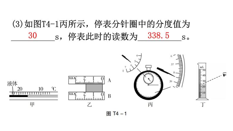 人教版八年级物理上册期末复习专题4实验题教学课件05