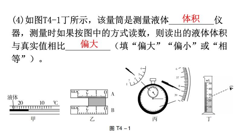 人教版八年级物理上册期末复习专题4实验题教学课件06