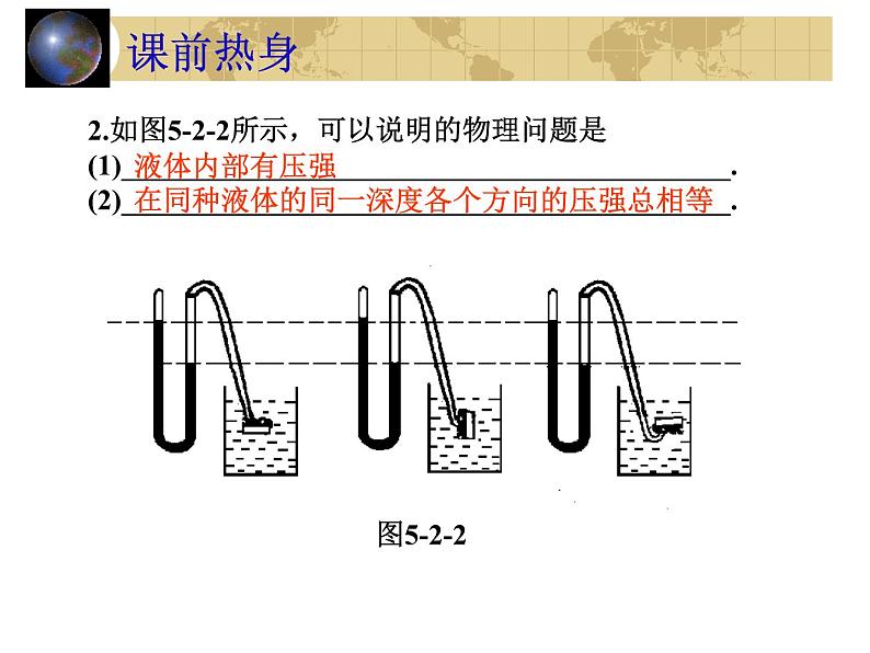 中考物理一轮复习考点课时练习课件 液体压强(含答案)第4页