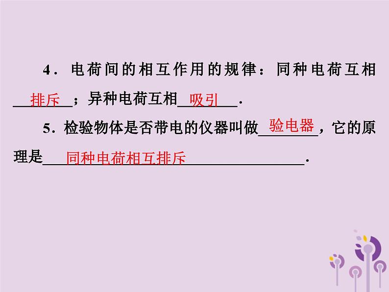 中考物理一轮复习教材梳理课件 第21课时《电流和电路》(含答案)第4页
