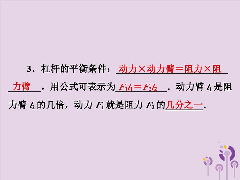 中考物理一轮复习教材梳理课件 第19课时《杠杆滑轮》(含答案)04