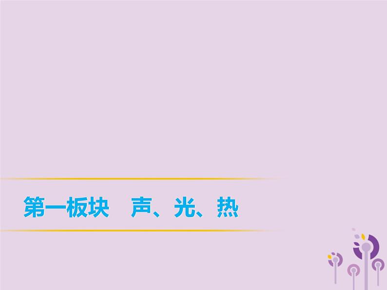 中考物理一轮复习教材梳理课件 第2课时《光现象》(含答案)第1页