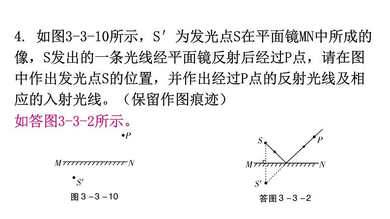 粤教沪科版八年级上册物理第三章3-3探究平面镜成像特点第二课时教学课件第8页